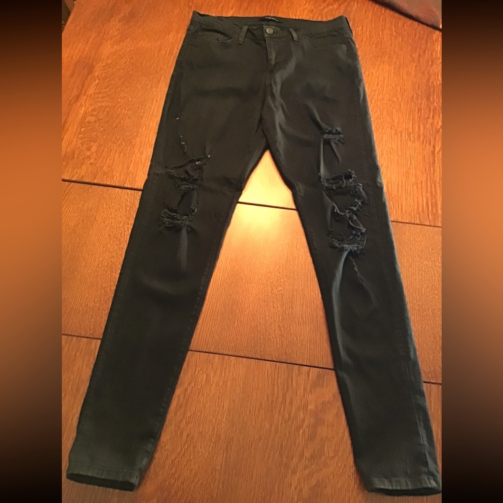 🖤 Flying Monkey High rise distressed jegging, black, size 30 in great condition